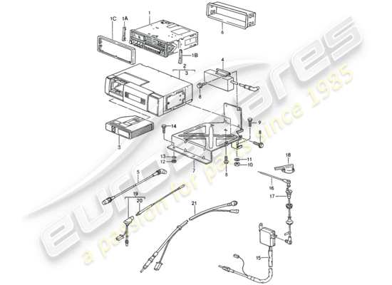 a part diagram from the Porsche 968 parts catalogue