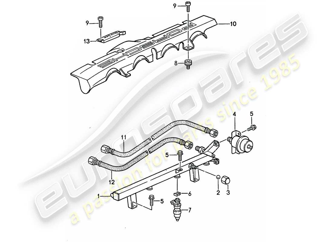 Porsche 968 (1994) LH-JETRONIC - 3 Part Diagram