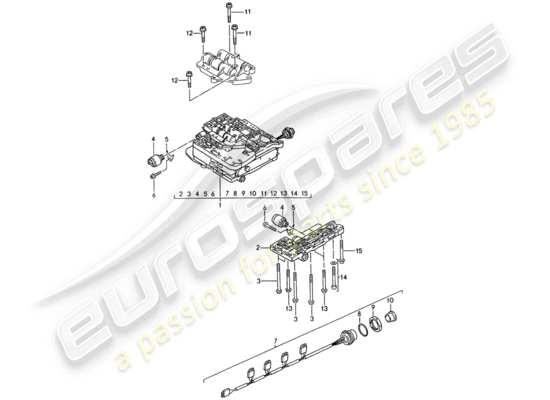 a part diagram from the Porsche 968 parts catalogue