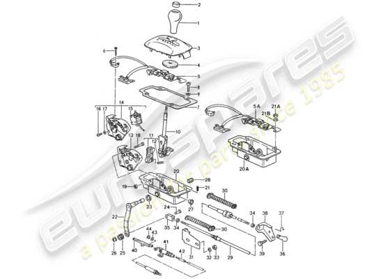 a part diagram from the Porsche 968 parts catalogue