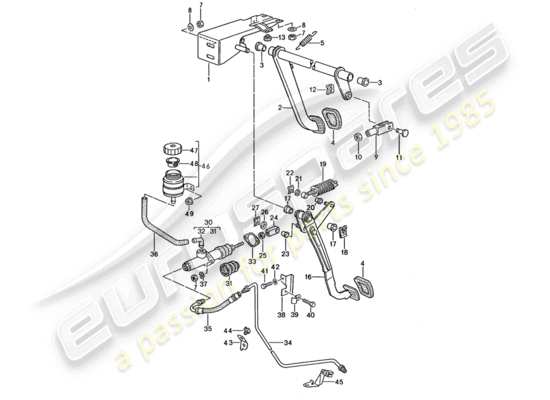 a part diagram from the Porsche 968 parts catalogue