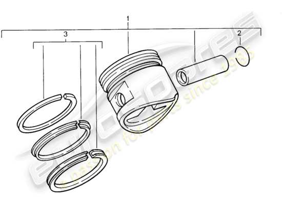 a part diagram from the Porsche 968 parts catalogue