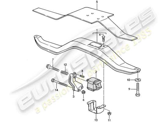 a part diagram from the Porsche 968 parts catalogue