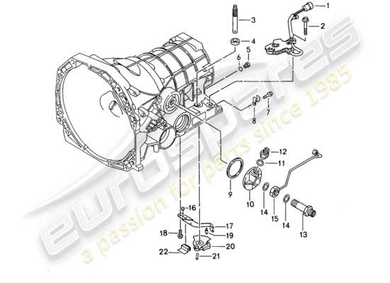 a part diagram from the Porsche 968 (1995) parts catalogue