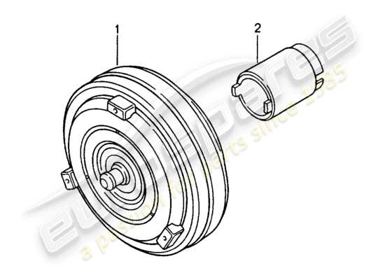 a part diagram from the Porsche 968 parts catalogue