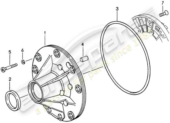 a part diagram from the Porsche 968 (1995) parts catalogue