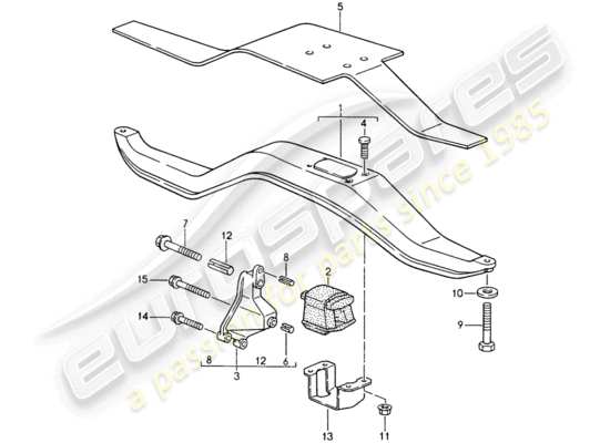 a part diagram from the Porsche 968 parts catalogue