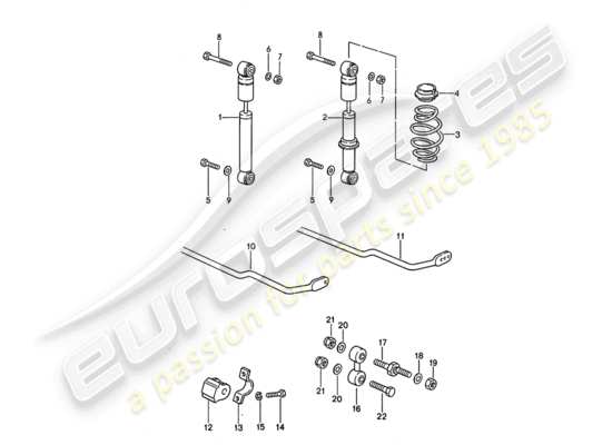 a part diagram from the Porsche 968 parts catalogue