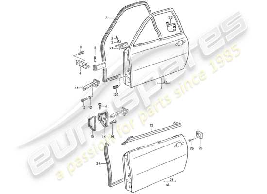 a part diagram from the Porsche 968 parts catalogue