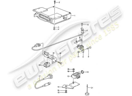 a part diagram from the Porsche 968 parts catalogue