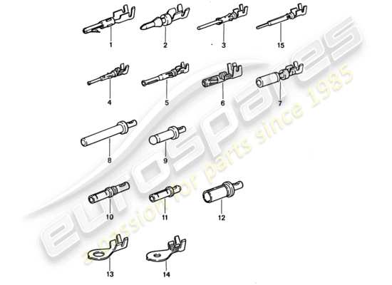 a part diagram from the Porsche 968 parts catalogue