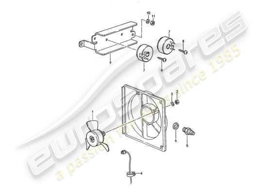 a part diagram from the Porsche 968 parts catalogue