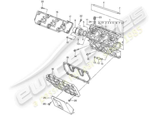 a part diagram from the Porsche 993 parts catalogue