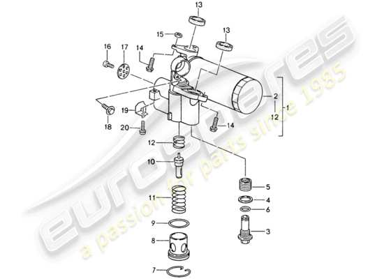 a part diagram from the Porsche 993 parts catalogue