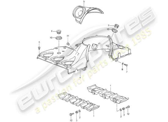 a part diagram from the Porsche 993 parts catalogue