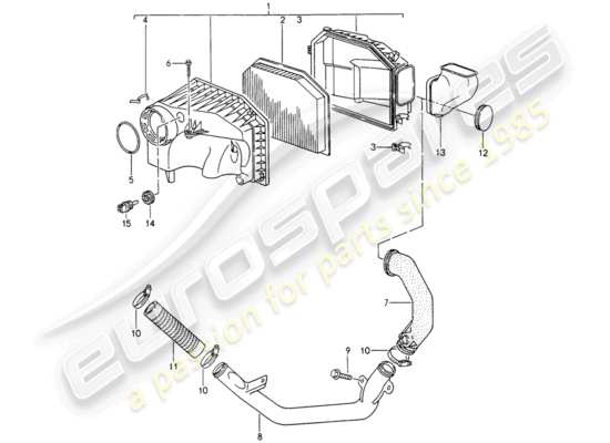 a part diagram from the Porsche 993 parts catalogue