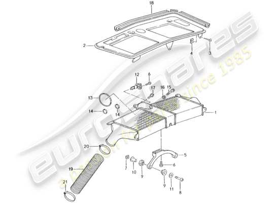 a part diagram from the Porsche 993 parts catalogue