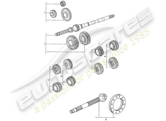 a part diagram from the Porsche 993 parts catalogue