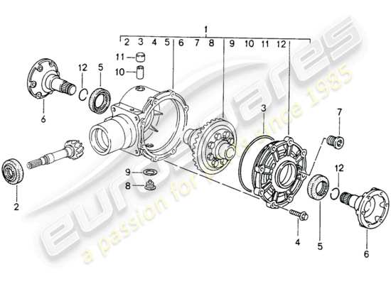 a part diagram from the Porsche 993 (1994) parts catalogue
