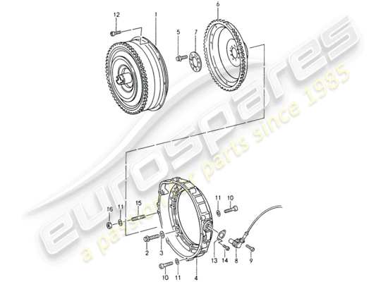 a part diagram from the Porsche 993 parts catalogue