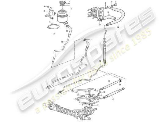 a part diagram from the Porsche 993 parts catalogue