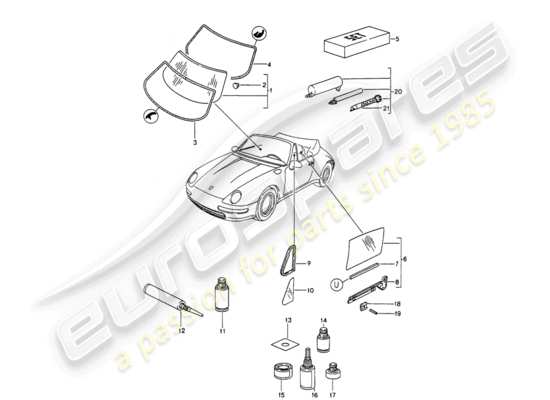 a part diagram from the Porsche 993 (1994) parts catalogue