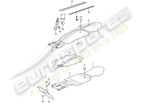 a part diagram from the Porsche 993 parts catalogue