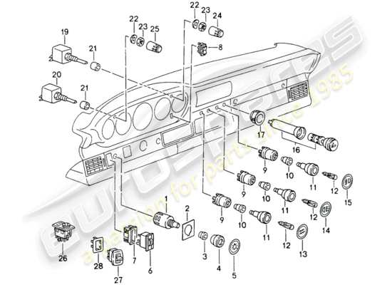 a part diagram from the Porsche 993 parts catalogue