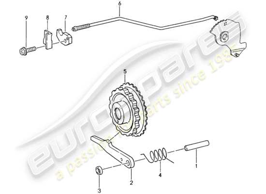 a part diagram from the Porsche 993 parts catalogue