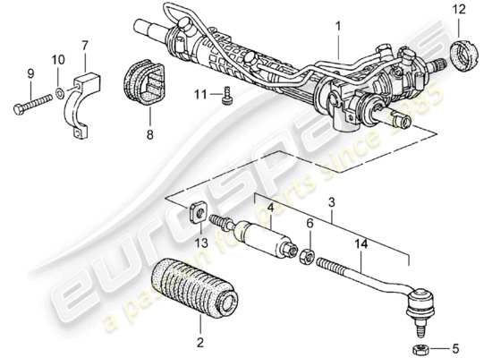 a part diagram from the Porsche 993 parts catalogue