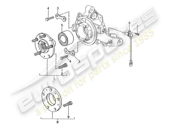 a part diagram from the Porsche 993 parts catalogue