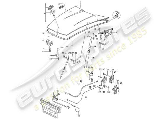 a part diagram from the Porsche 993 parts catalogue