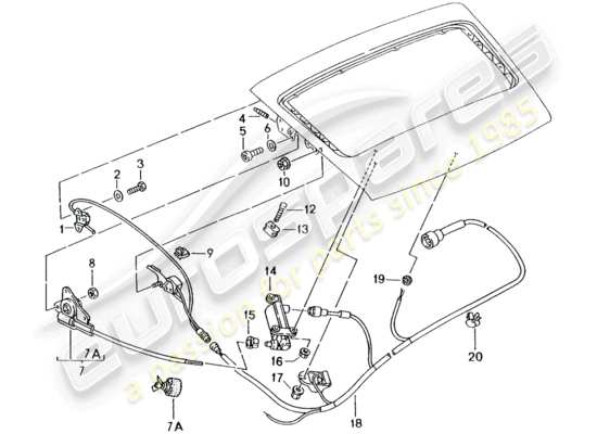 a part diagram from the Porsche 993 parts catalogue