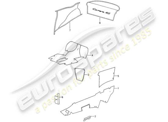 a part diagram from the Porsche 993 parts catalogue