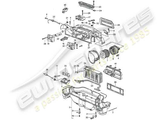 a part diagram from the Porsche 993 parts catalogue