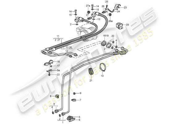 a part diagram from the Porsche 993 parts catalogue