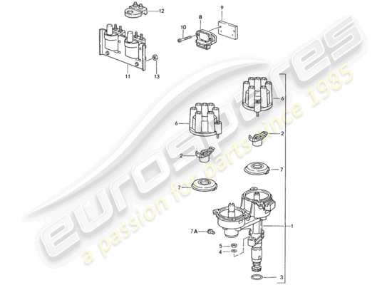 a part diagram from the Porsche 993 parts catalogue