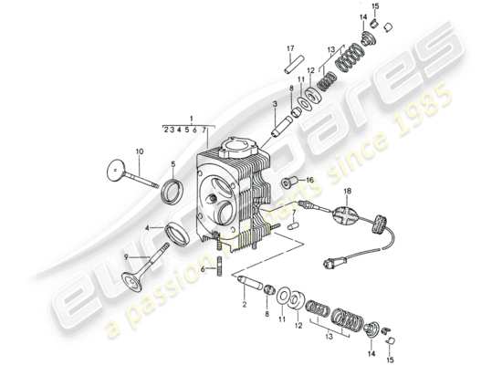 a part diagram from the Porsche 993 parts catalogue