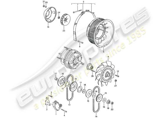 a part diagram from the Porsche 993 parts catalogue