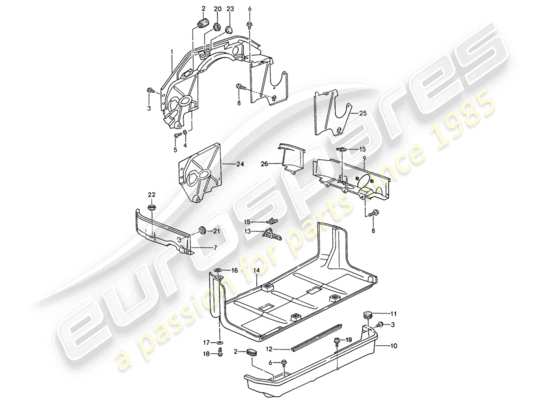 a part diagram from the Porsche 993 parts catalogue