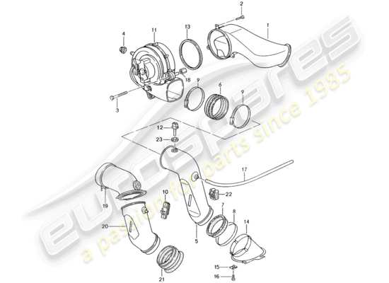 a part diagram from the Porsche 993 parts catalogue