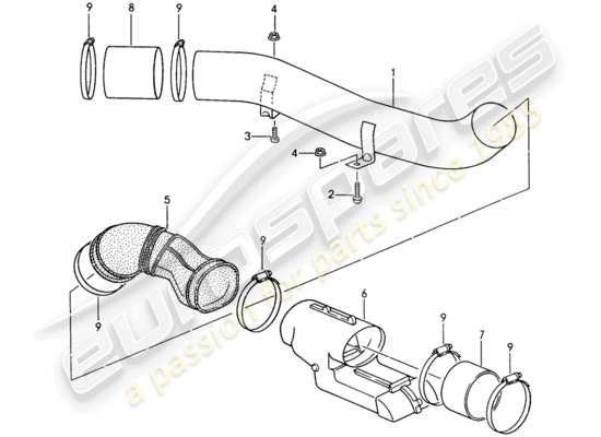 a part diagram from the Porsche 993 parts catalogue