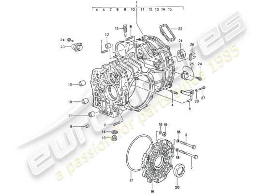 a part diagram from the Porsche 993 parts catalogue