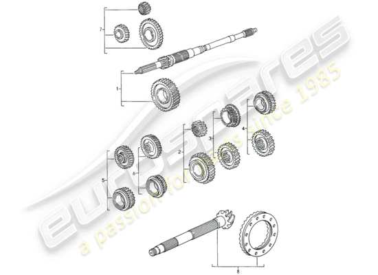 a part diagram from the Porsche 993 parts catalogue