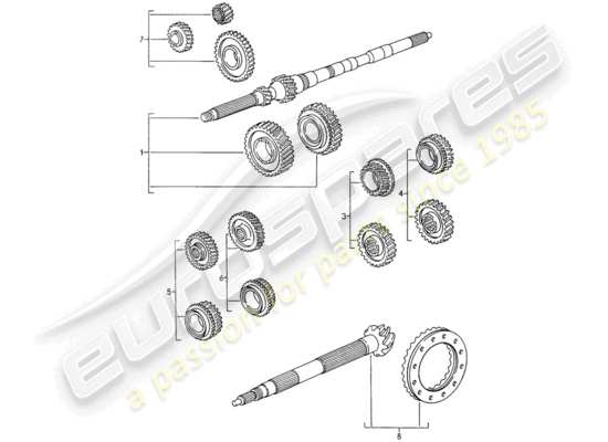 a part diagram from the Porsche 993 parts catalogue