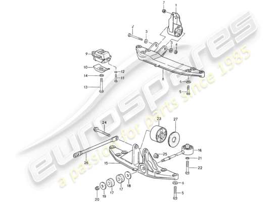 a part diagram from the Porsche 993 parts catalogue