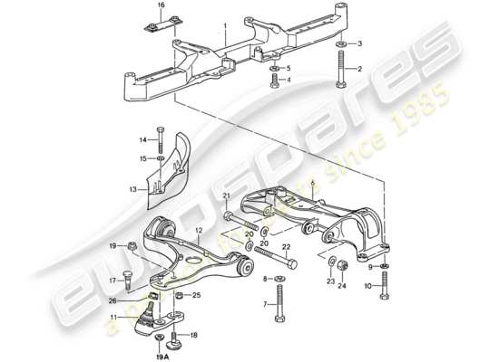 a part diagram from the Porsche 993 (1996) parts catalogue