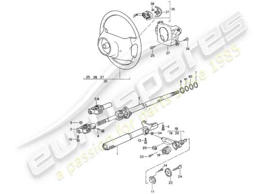 a part diagram from the Porsche 993 (1996) parts catalogue