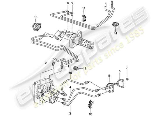 a part diagram from the Porsche 993 parts catalogue