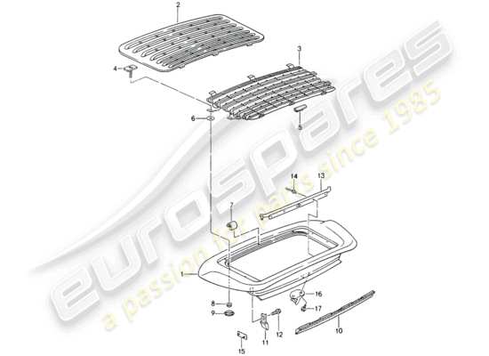 a part diagram from the Porsche 993 parts catalogue